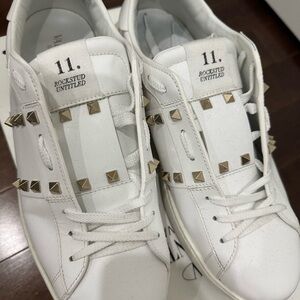 Valentino Mens 11 Rockstud Untitled Sneakers Size 10 Used